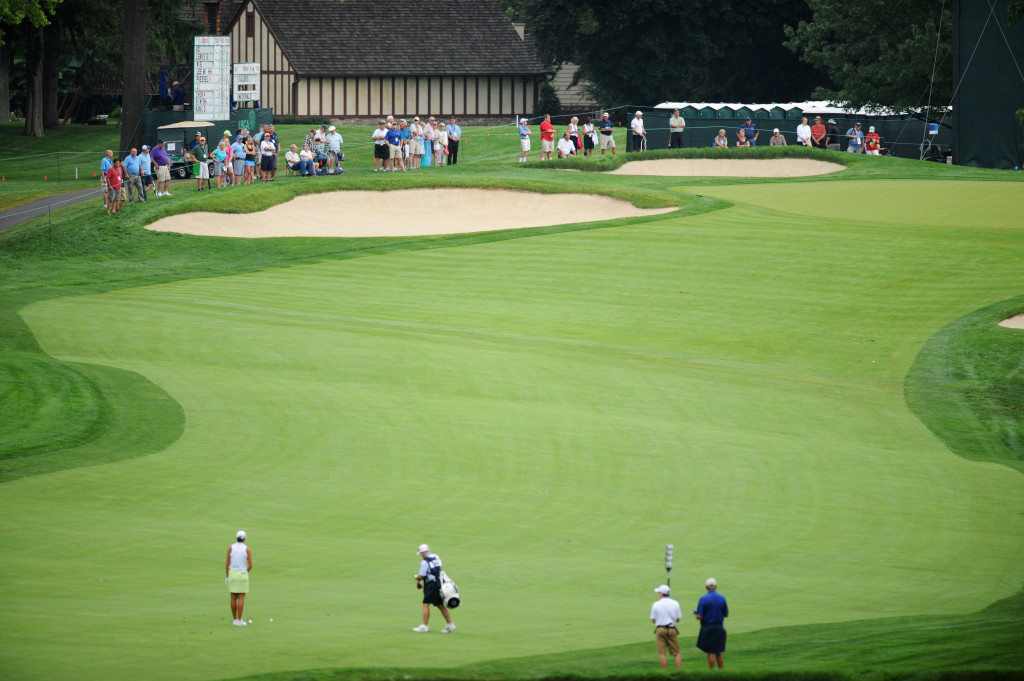 This is a view of hole number 10 at Lancaster Country Club where they 2015 U.S. Women's Open is being played. (Photo/Patrick Blain)